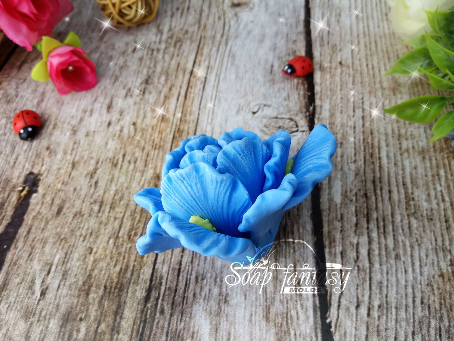 Irises flower silicone mold for soap making