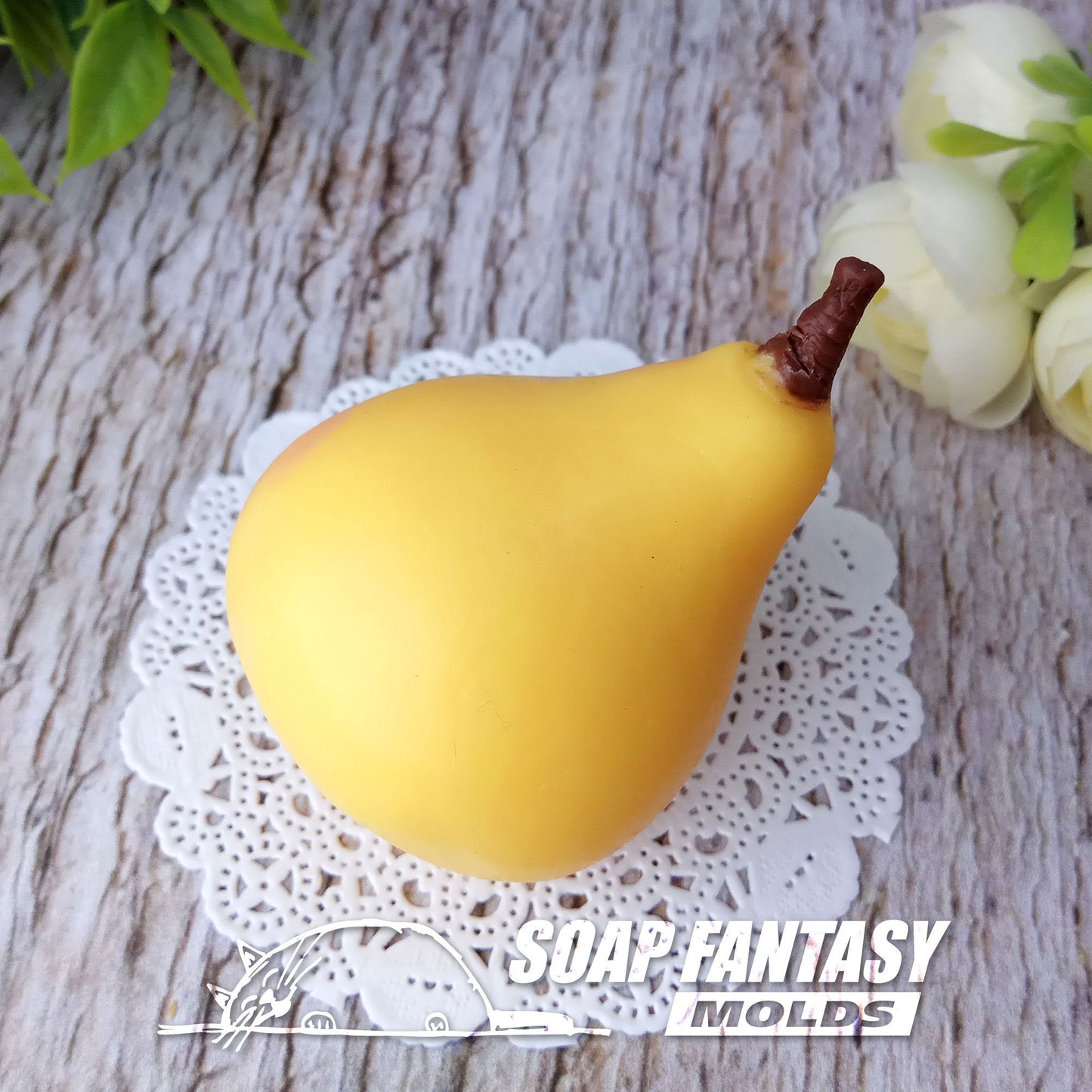 Pear silicone mold for soap making