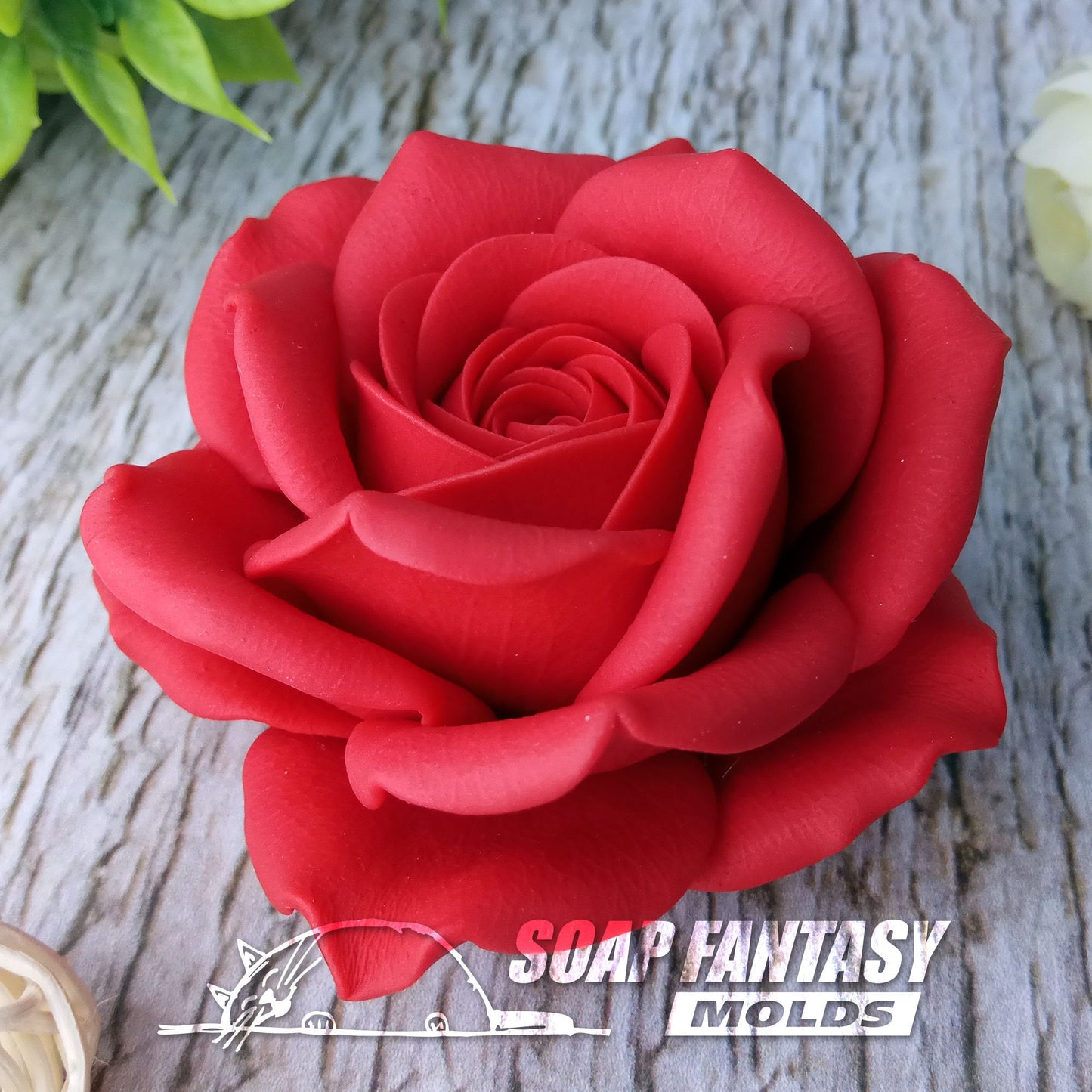 Rose "Virginia" silicone mold for soap making