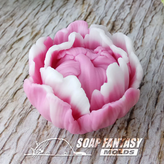 Peony bud "Sarah Bernhardt" Silicone Soap Mold - for soap making, Craft & Hobby