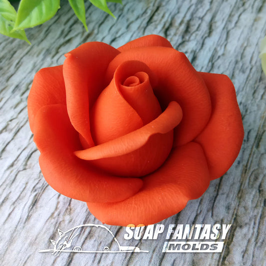 Rose "Red gold" Silicone Soap Mold - for soap making, Craft & Hobby