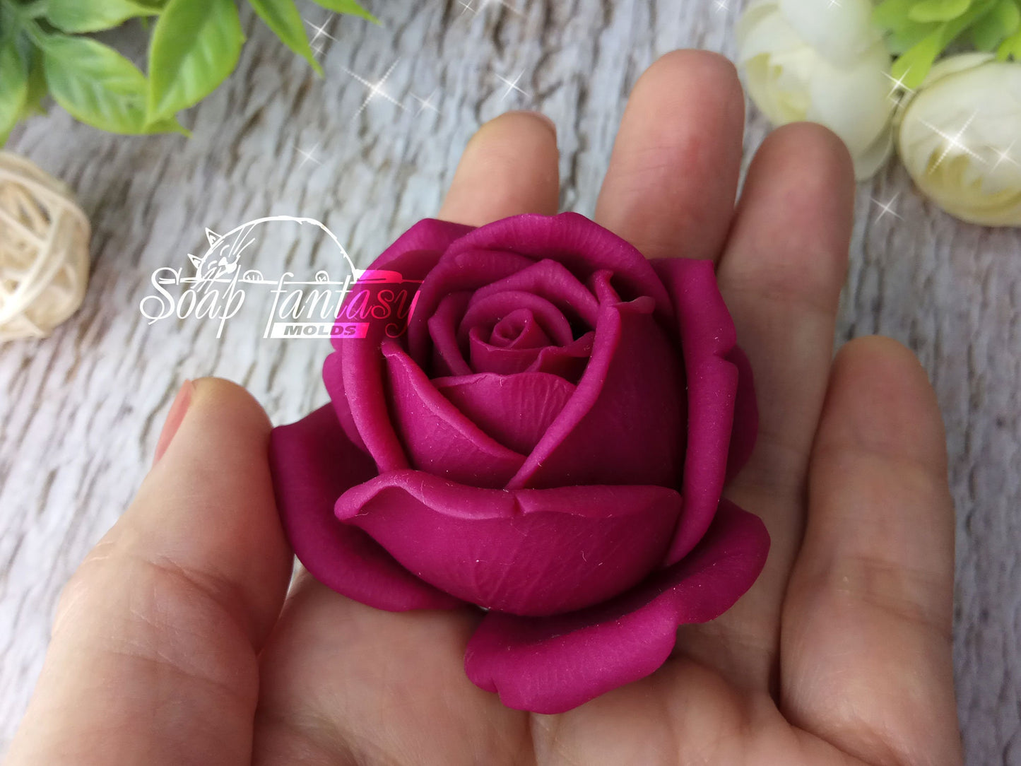 Rose "Dolce vita" Silicone Soap Mold - for soap making, Craft & Hobby