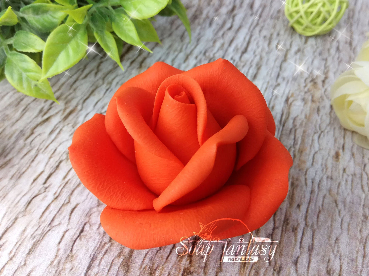 Rose "Red gold" Silicone Soap Mold - for soap making, Craft & Hobby