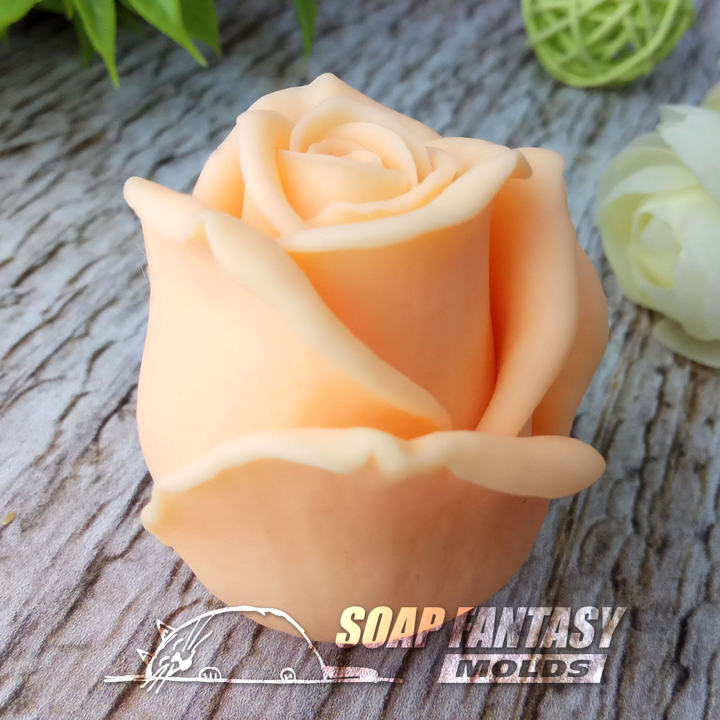 Rose "Sapphire" silicone mold for soap making