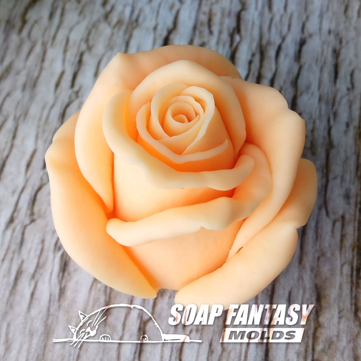 Rose "Sapphire" silicone mold for soap making