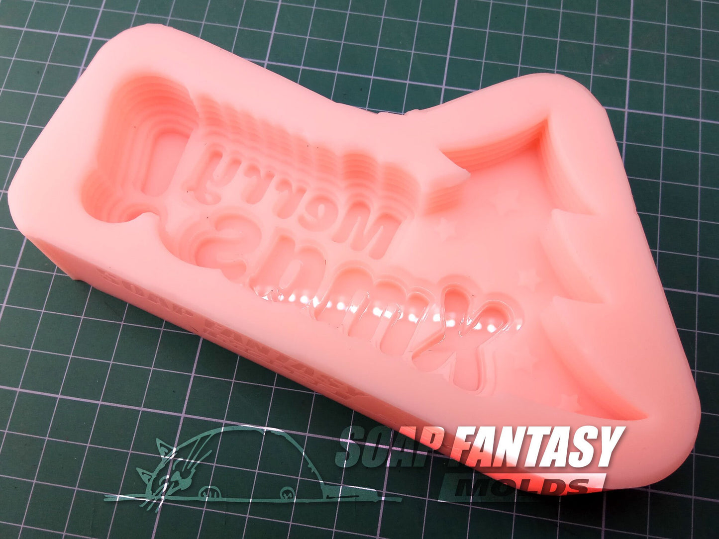 Merry Xmas with a Christmas tree silicone mold for soap making