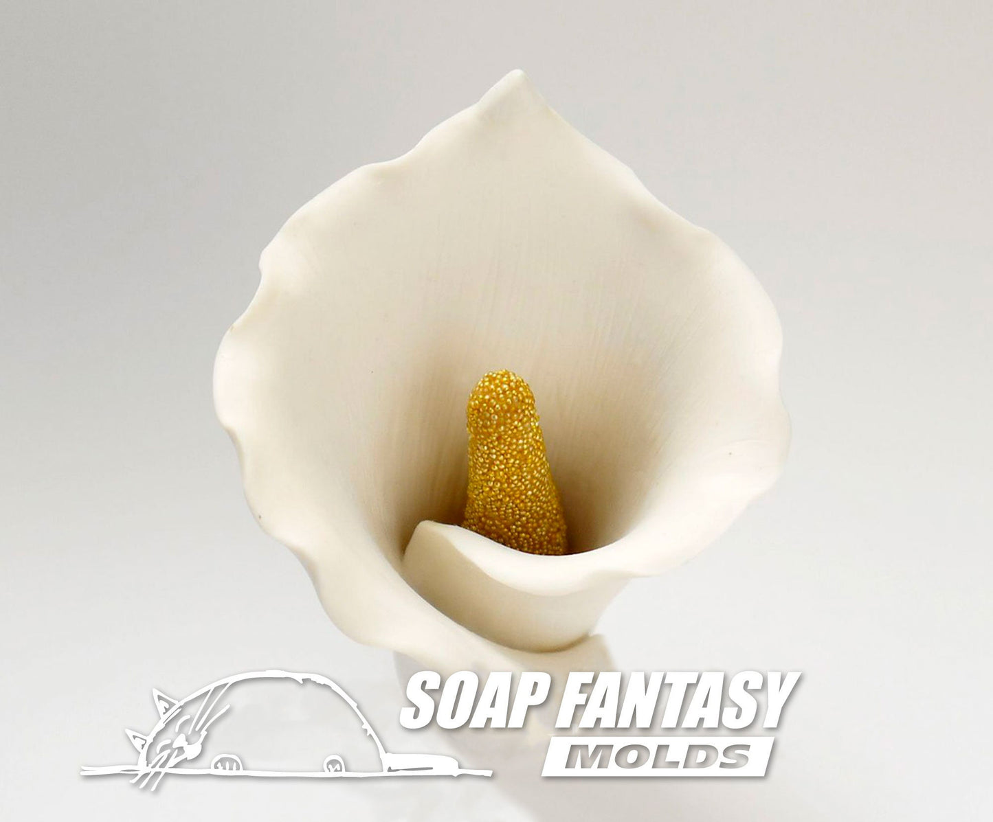 Calla lilies flower silicone mold (mould) for soap making and candle making