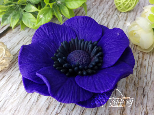 Garden anemone Silicone Soap Mold - for soap making, Craft & Hobby