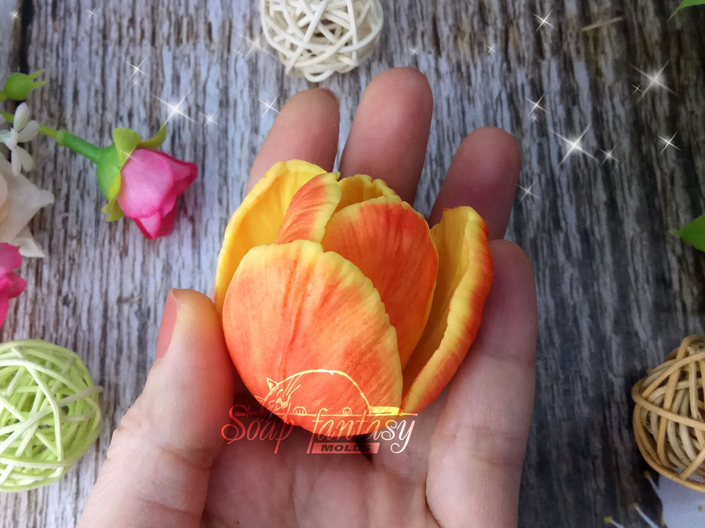 Tulip "Beauty" silicone mold for soap making