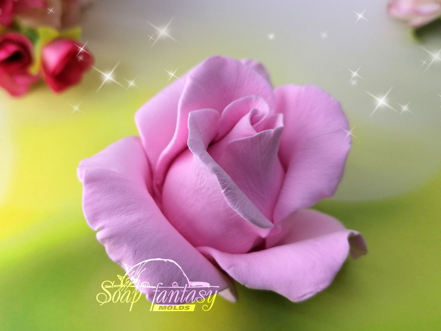 Rose "Malibu" silicone mold for soap making