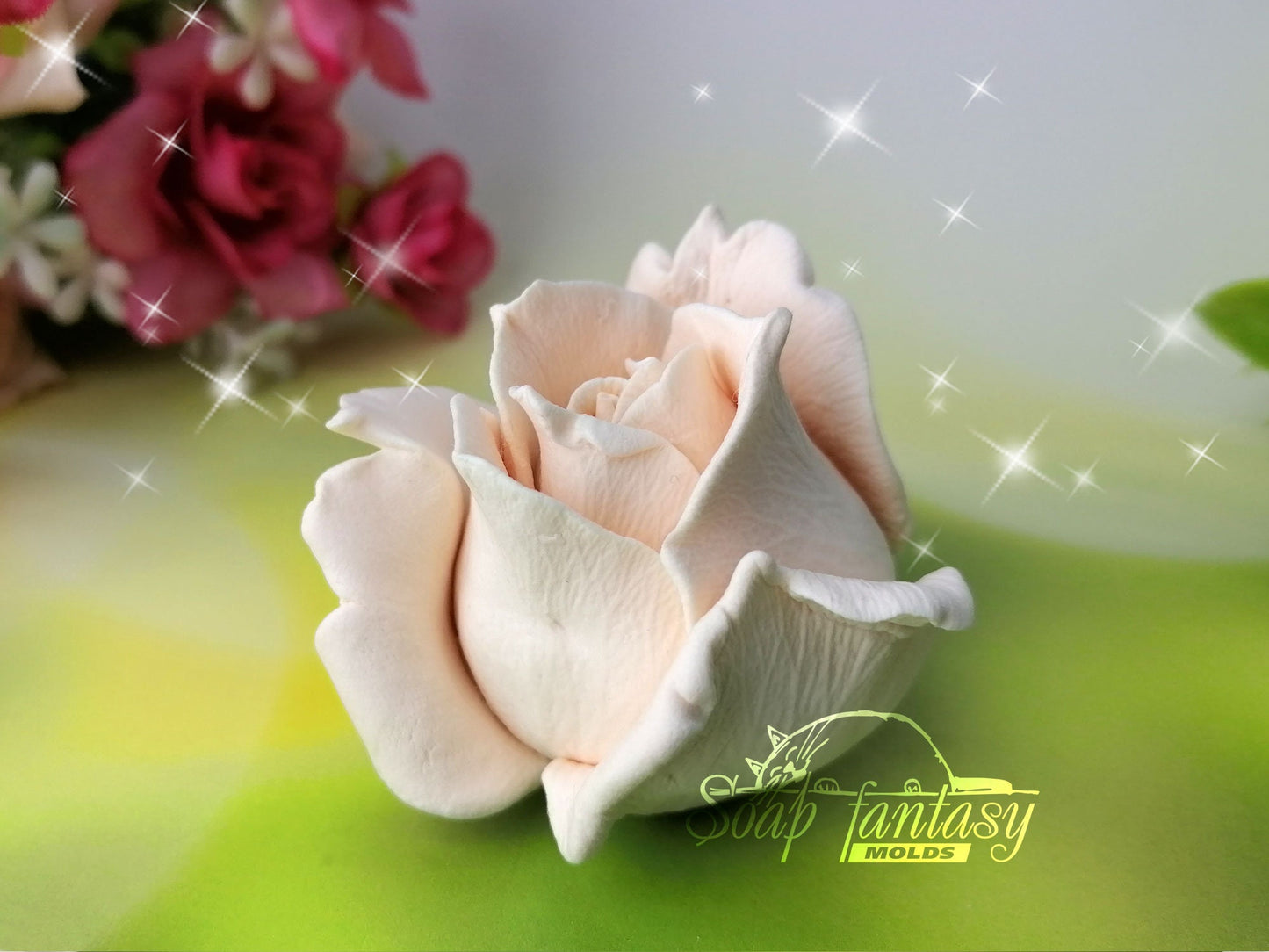 Rosebud "Elizabeth" silicone mold for soap making
