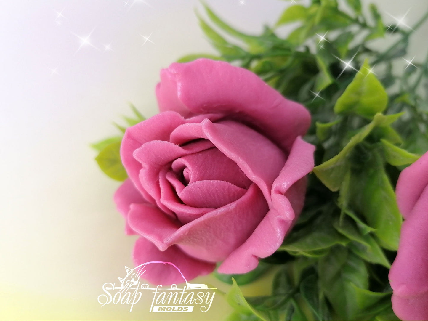 Rosebud "Elizabeth" silicone mold for soap making