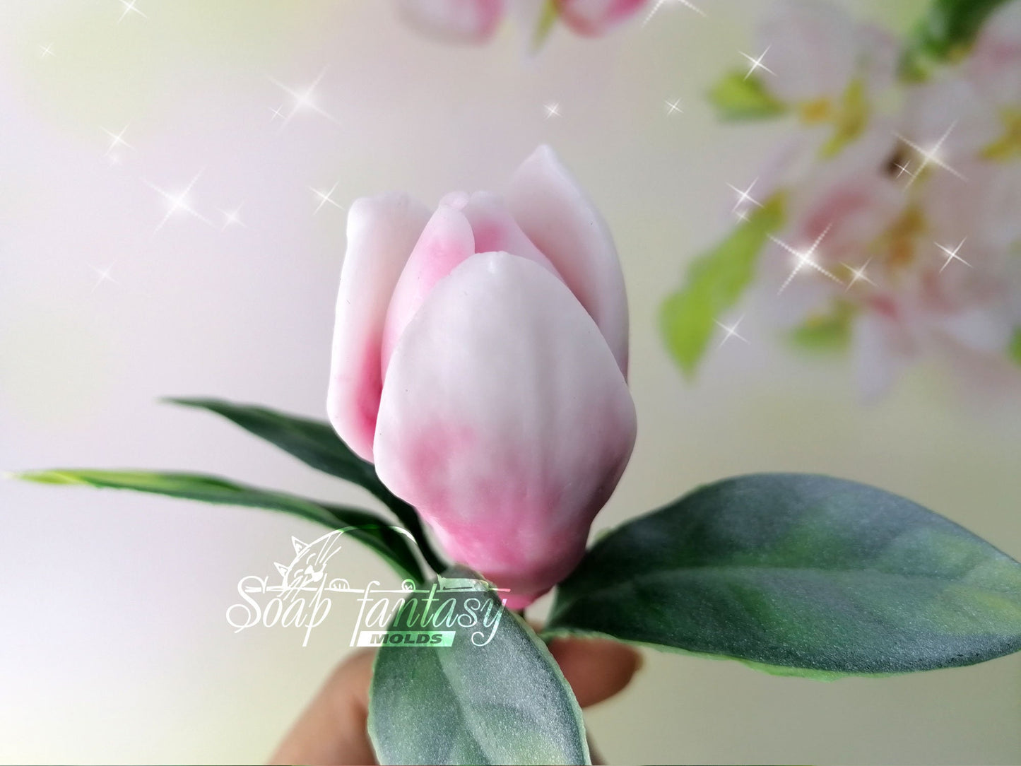 Magnolia soulangeana bud #1 silicone mold for soap making