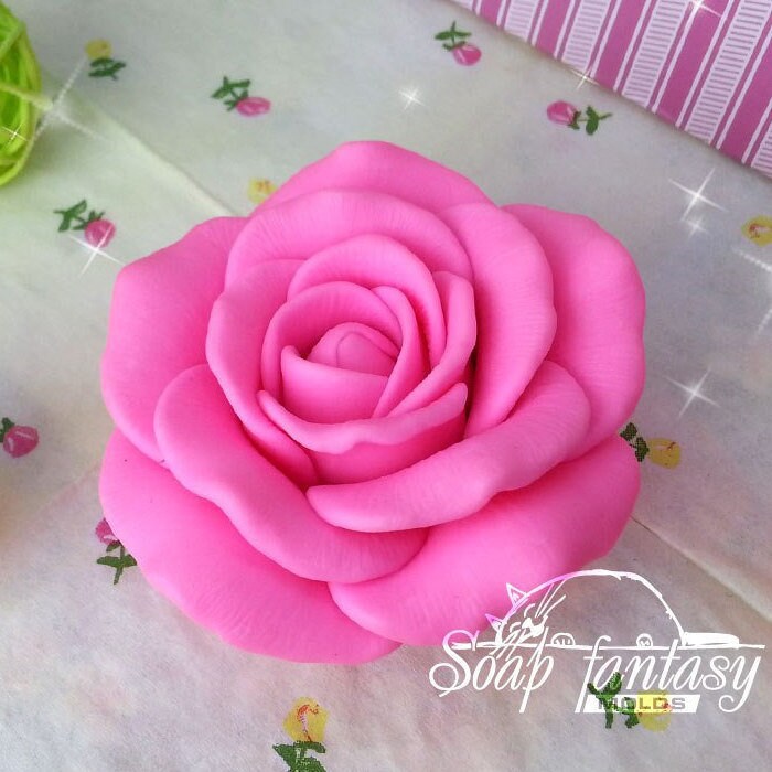 Aromatic Rose silicone mold (mould) for soap making and candle making