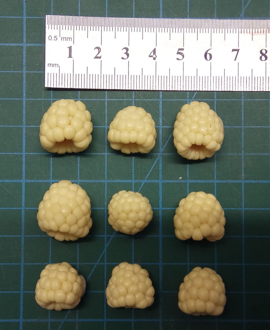 Raspberries silicone mold for soap making