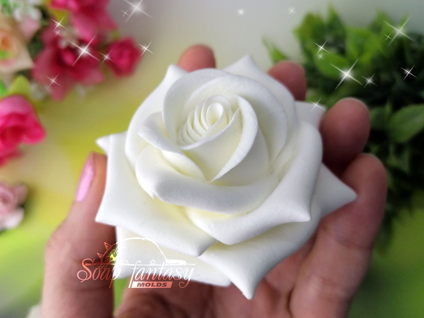 Sophie rose silicone mold for soap making