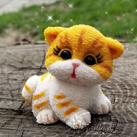 Fluffy kitten baby Silicone Soap Mold - for soap making, Craft & Hobby