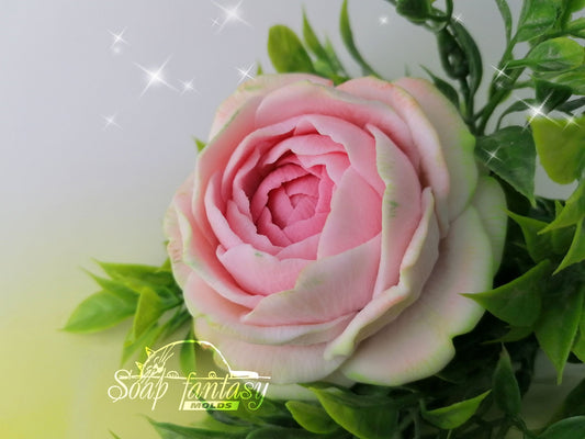 Tea Rose Silicone Soap Mold - for soap making, Craft & Hobby