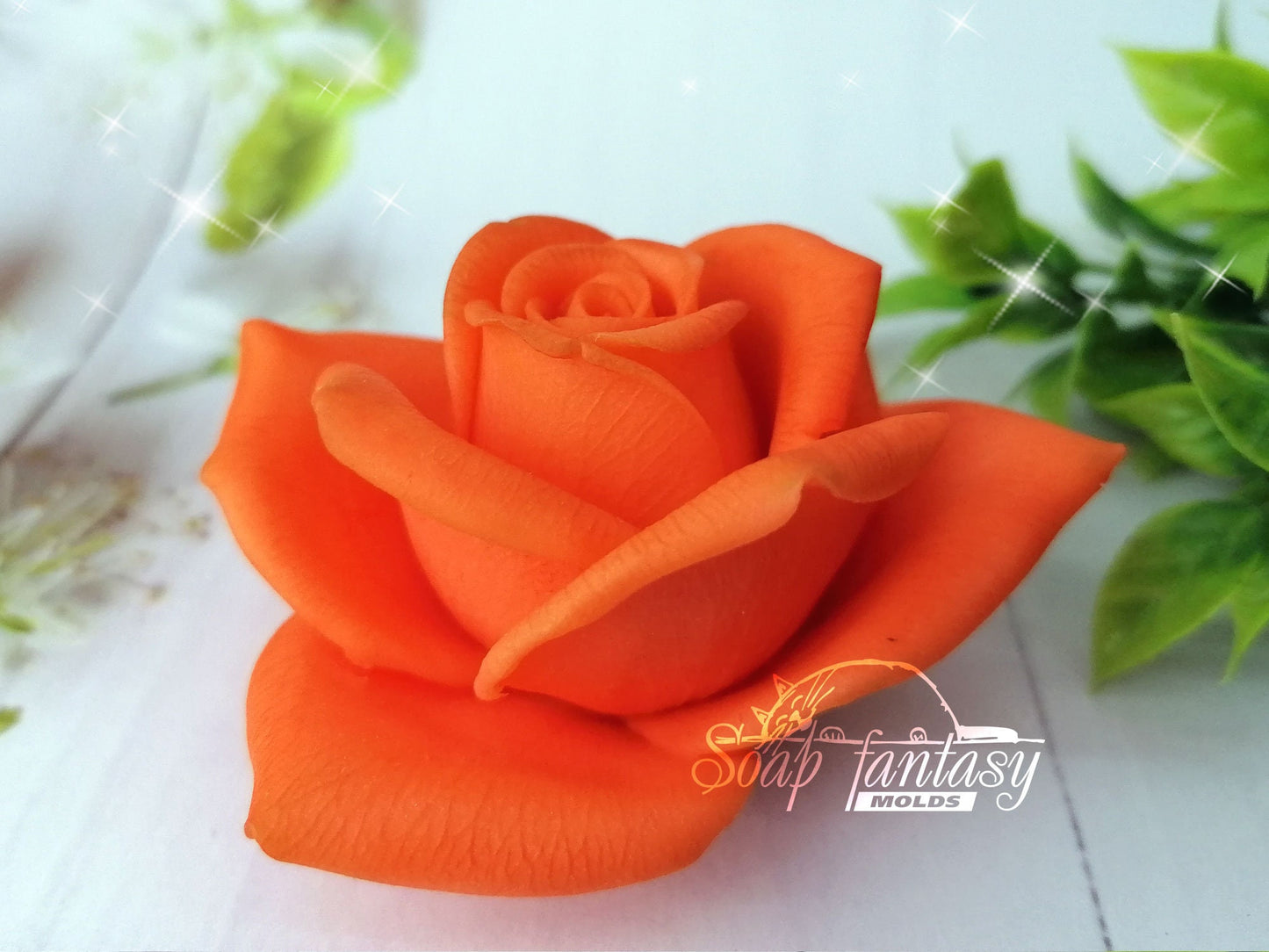 Rose "Orange juice" silicone mold for soap making