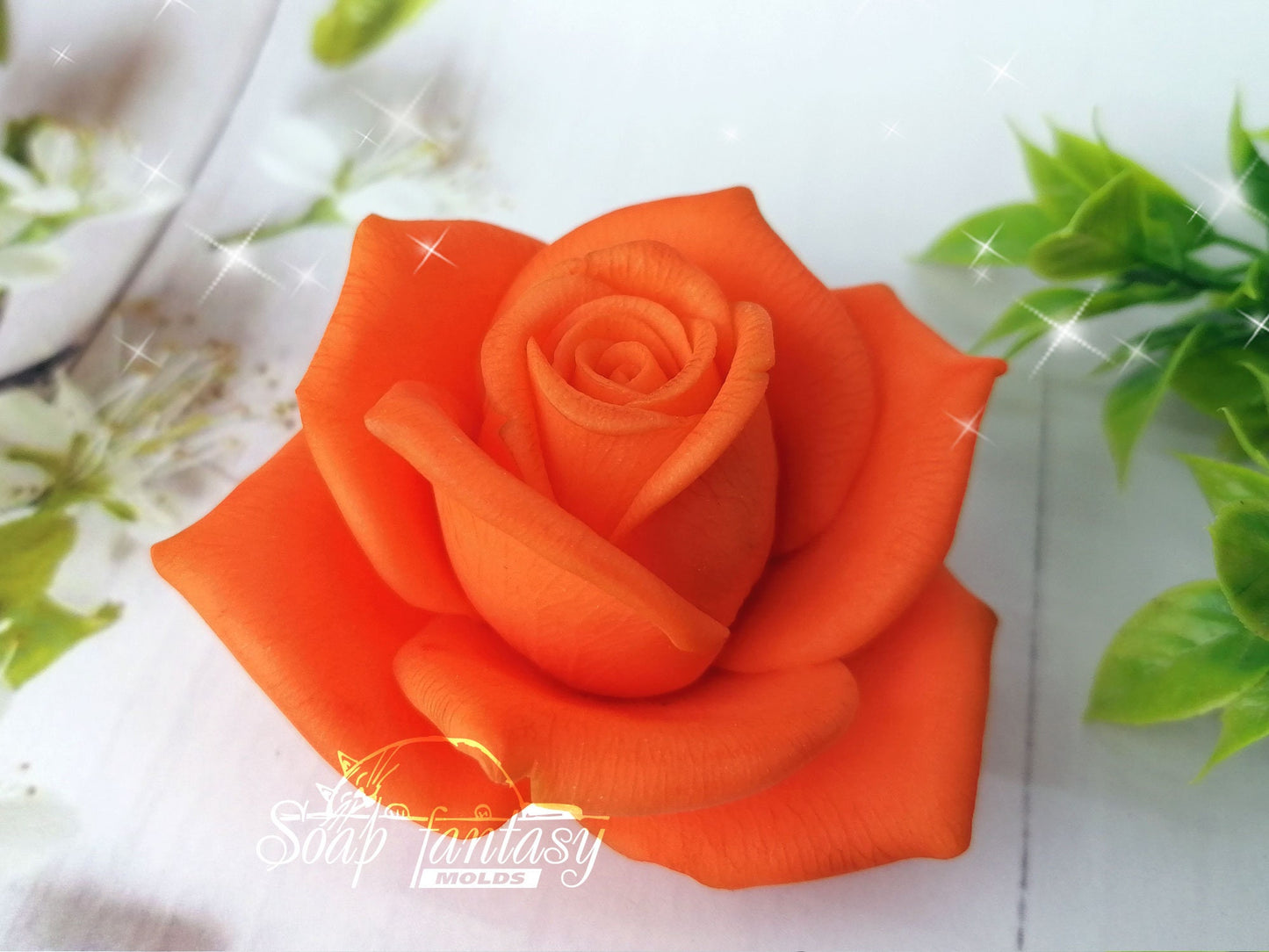 Rose "Orange juice" silicone mold for soap making