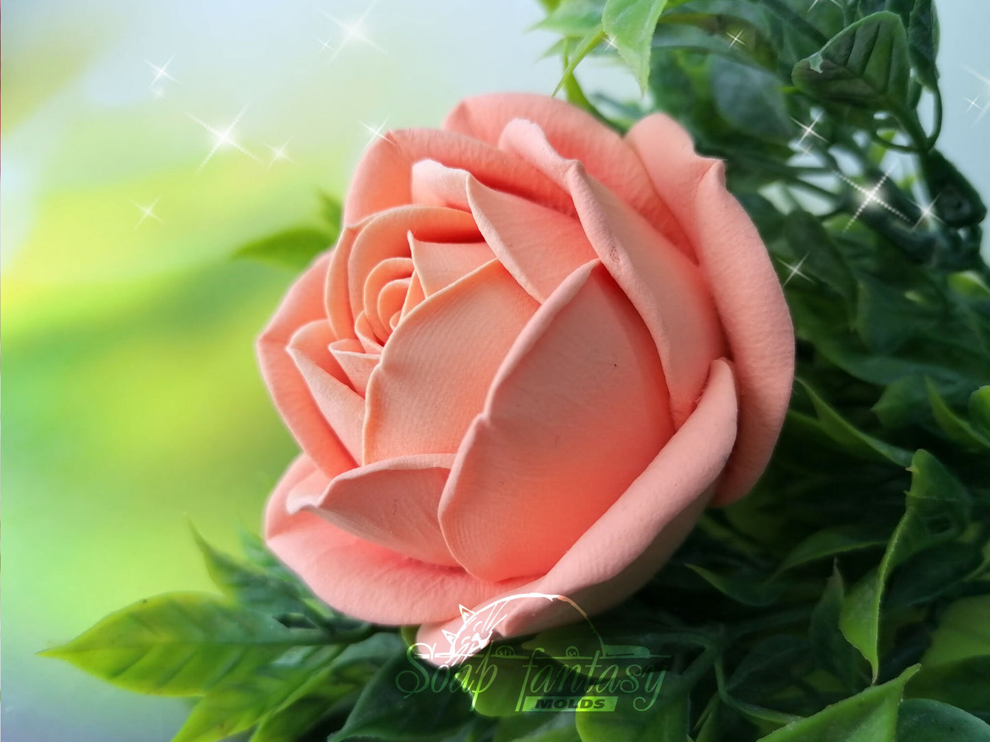 Rose "Annette" silicone mold for soap making