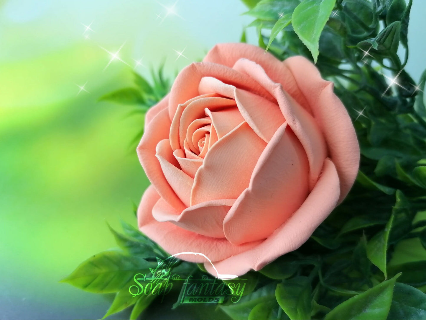 Rose "Annette" silicone mold for soap making