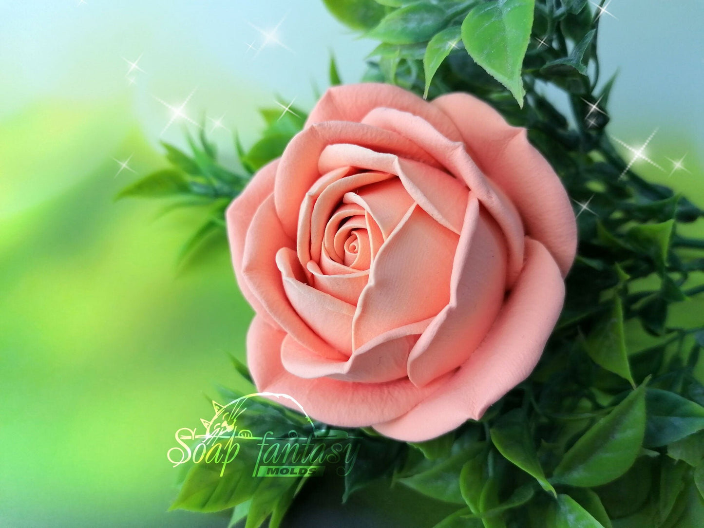 Rose "Annette" silicone mold for soap making