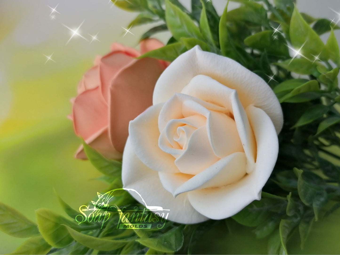 Rosebud "Annette" silicone mold for soap making