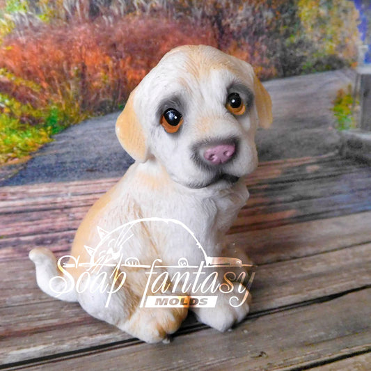 Labrador puppy #2 Silicone Soap Mold - for soap making, Craft & Hobby
