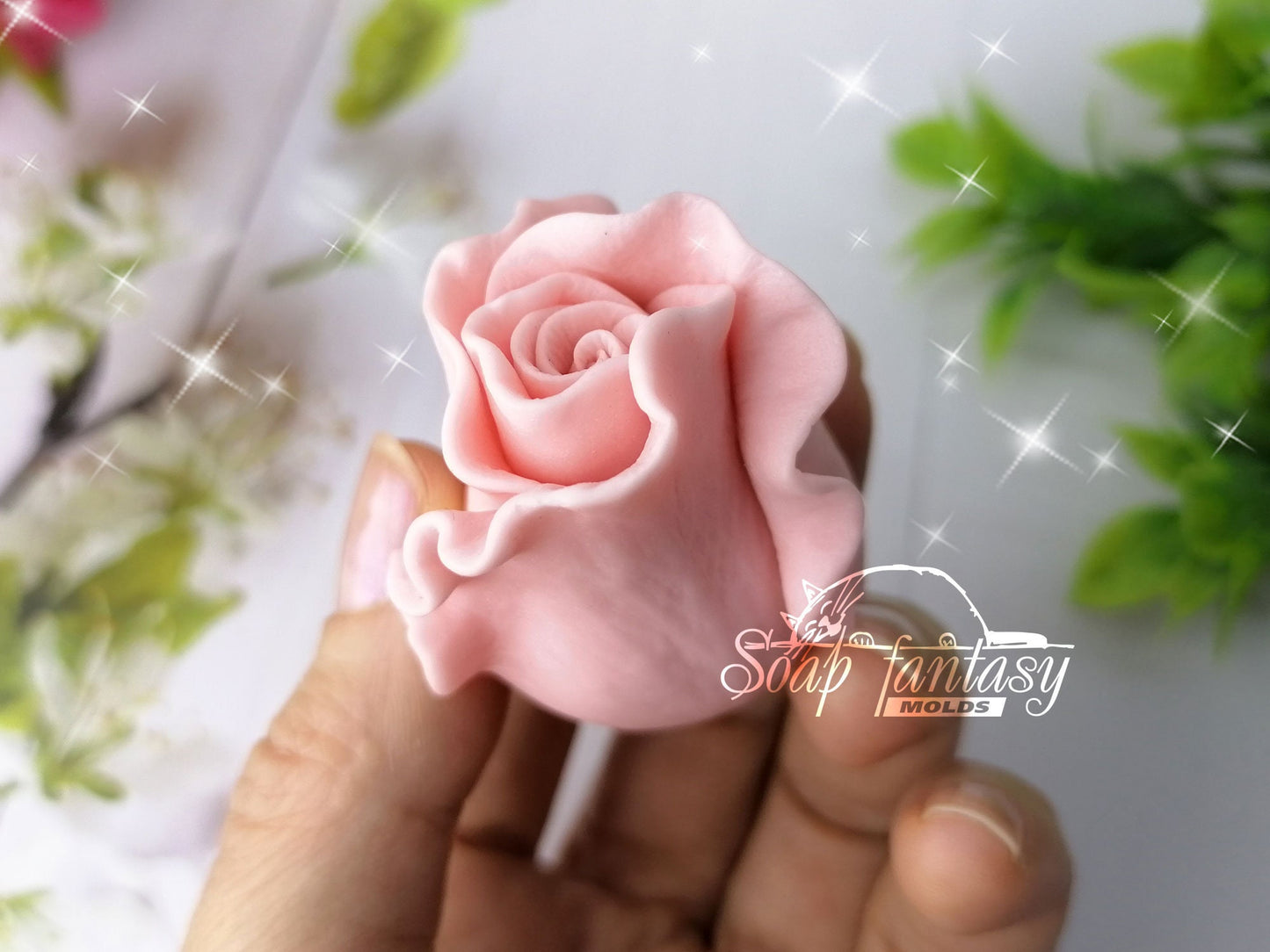 Rosebud "Alice" silicone mold for soap making