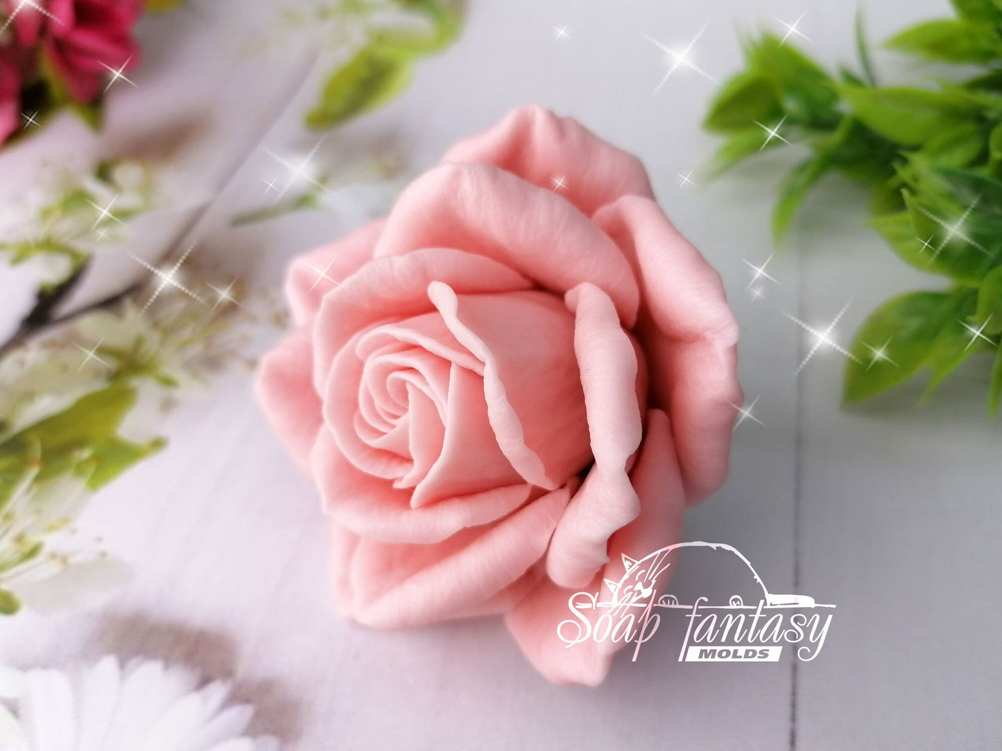 Rose "Alice" silicone mold for soap making