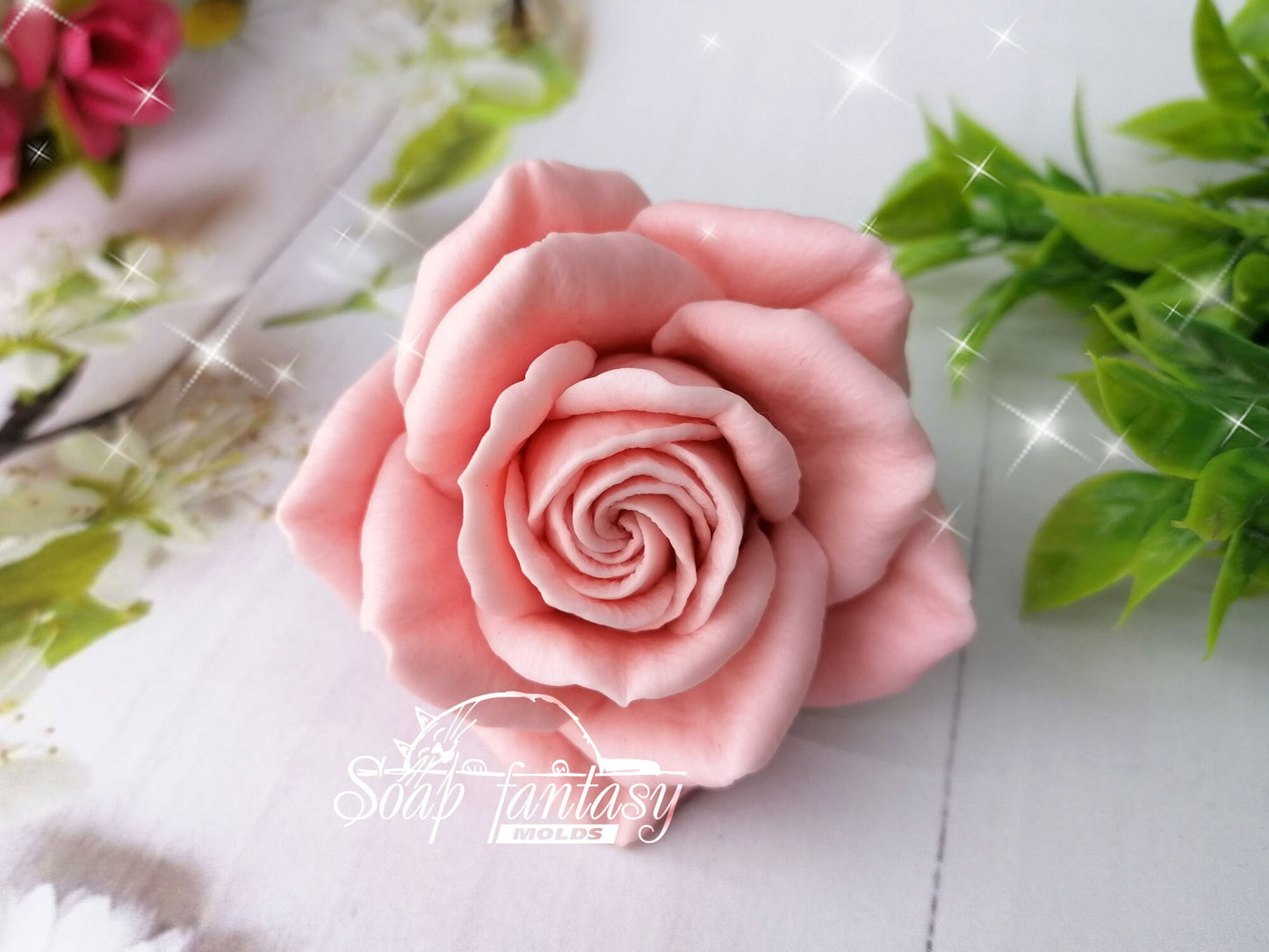 Rose "Alice" silicone mold for soap making
