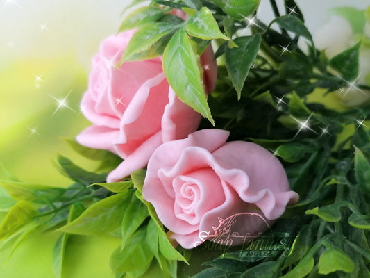 Rosebud "Alice" Silicone Soap Mold - for soap making, Craft & Hobby