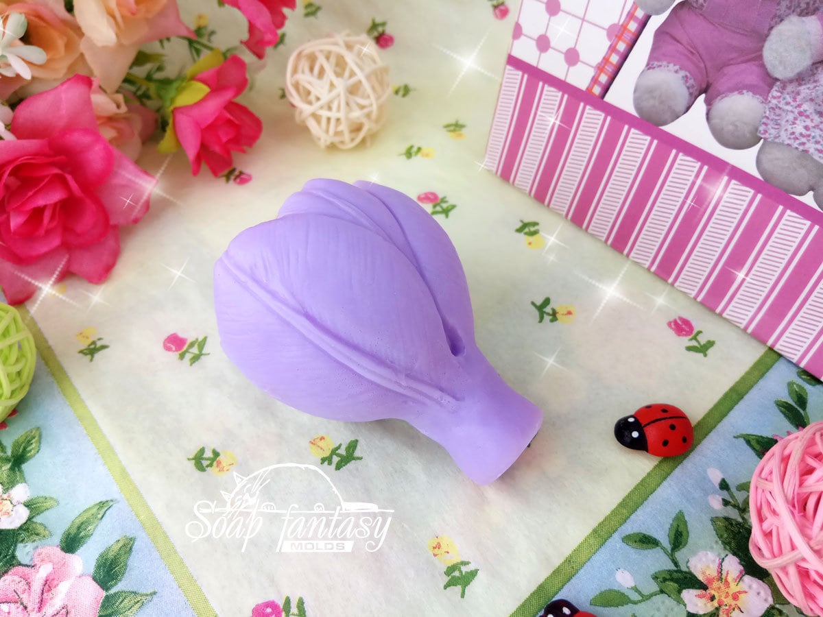 Crocus flower silicone mold for soap making