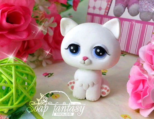 Little kitten Silicone Soap Mold - for soap making, Craft & Hobby