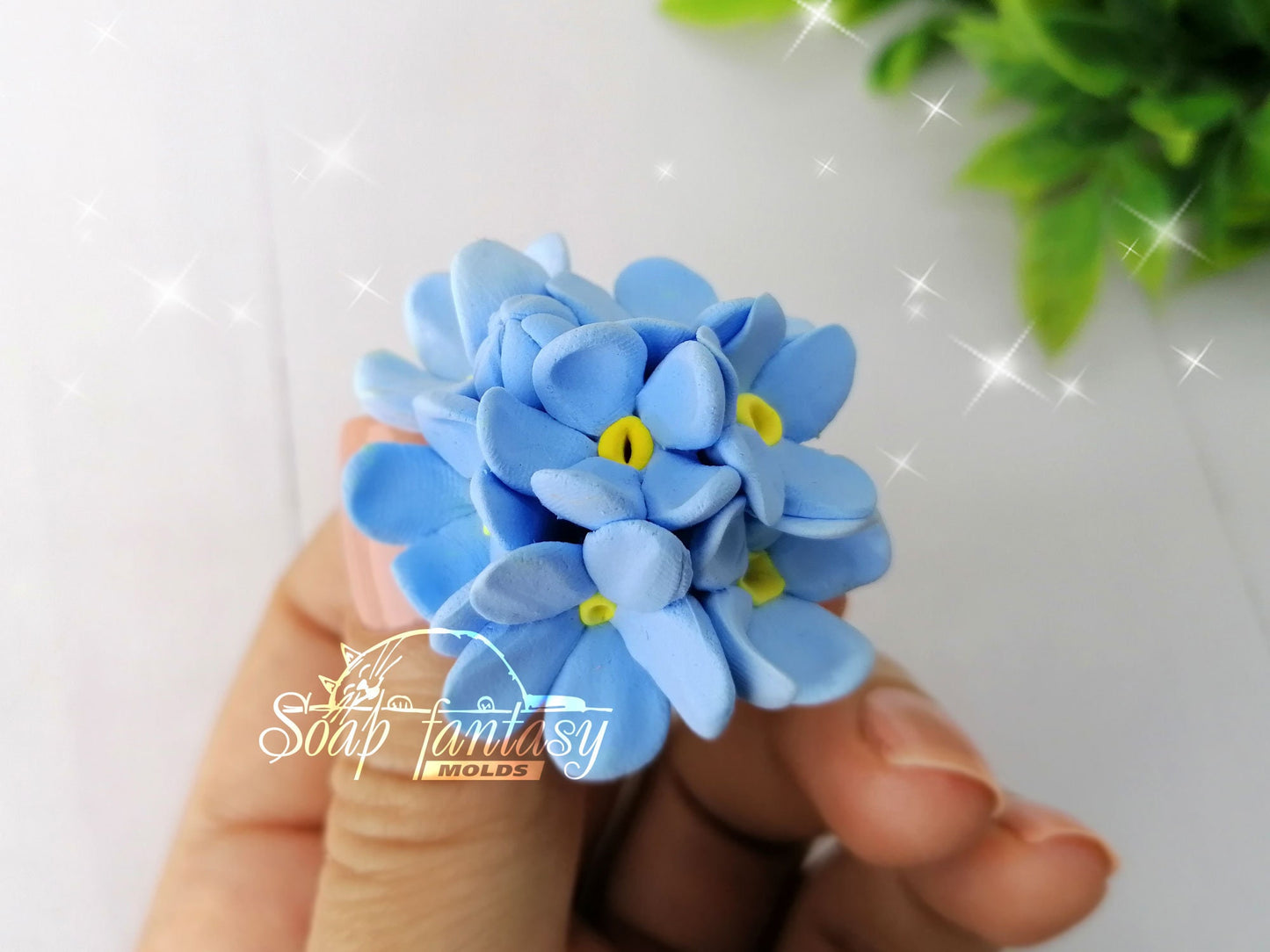 Forget-me-not flower (mini) silicone mold for soap making