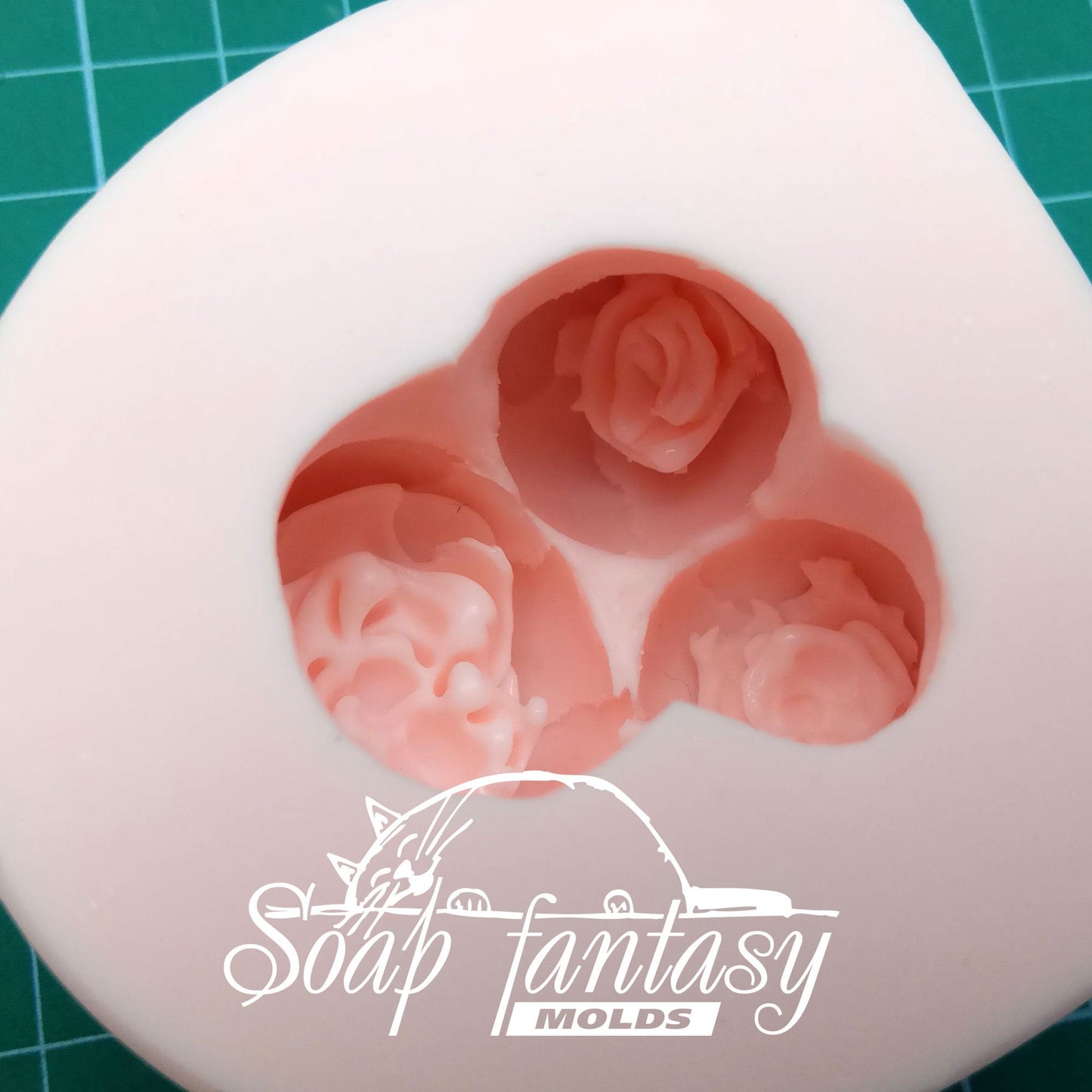 Inflorescence of peony roses Silicone Soap Mold - for soap making, Craft & Hobby