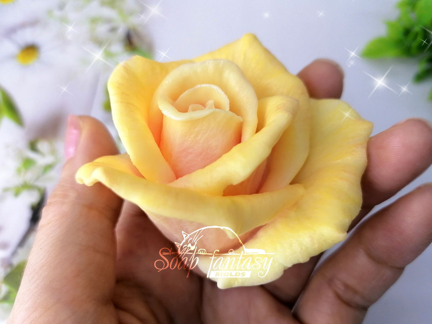 Rose "Lux" silicone mold for soap making