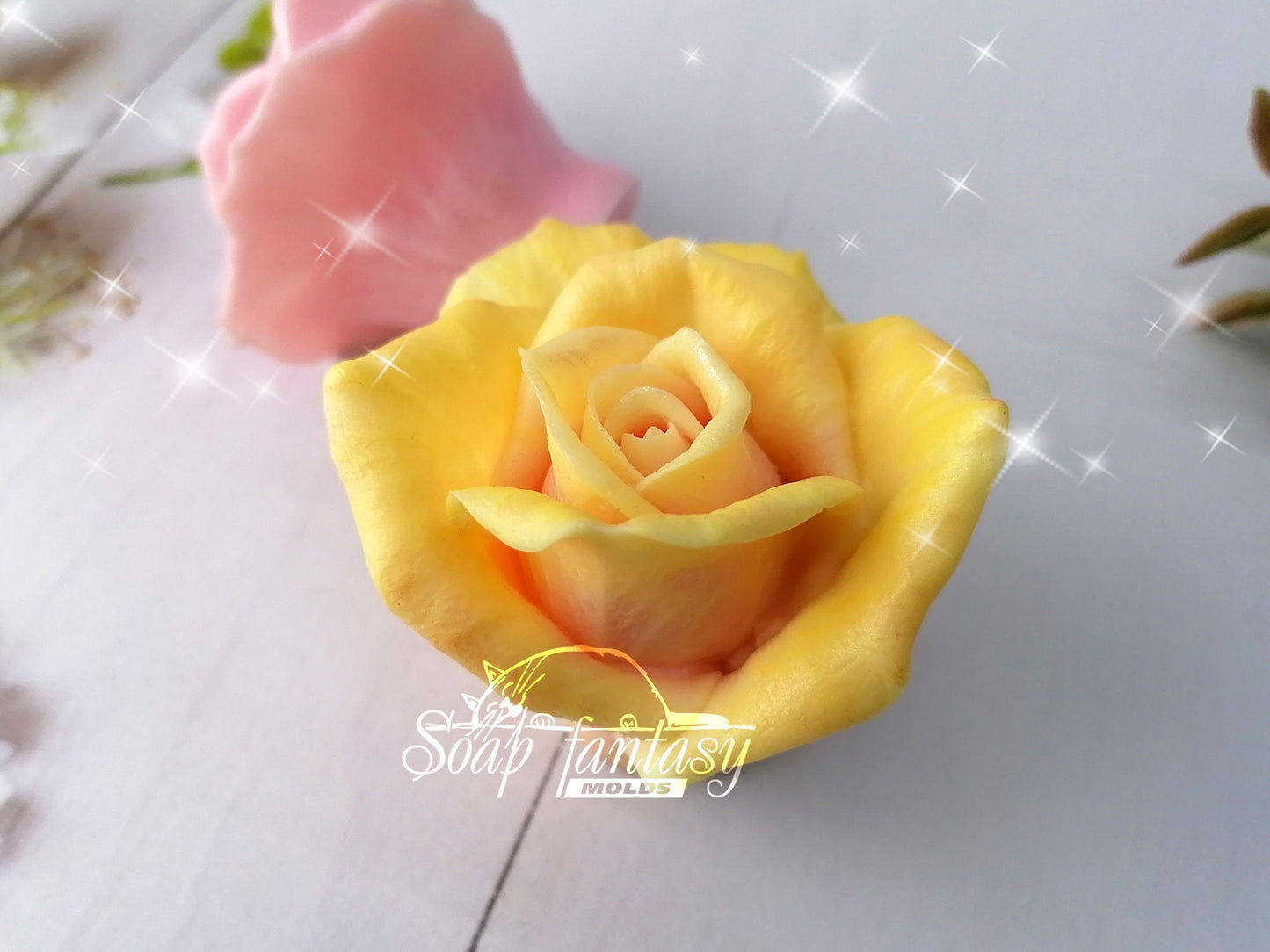 Rose "Lux" silicone mold for soap making