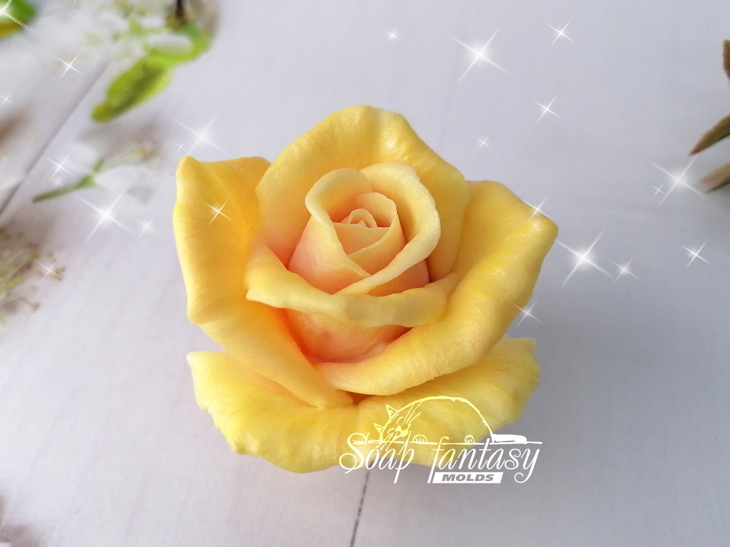 Rose "Lux" silicone mold for soap making