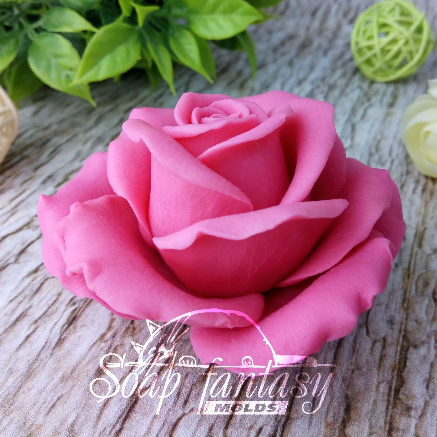 Rose "Flamingo" Silicone Soap Mold - for soap making, Craft & Hobby