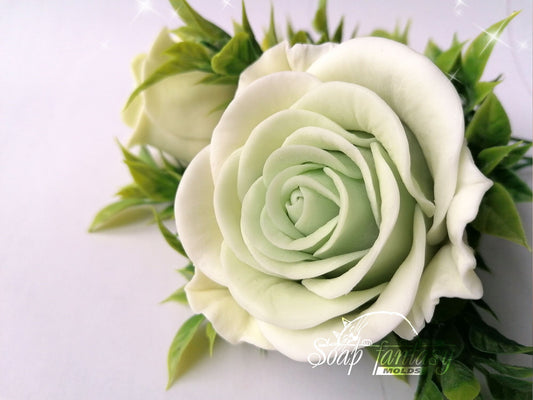 Rose "Tender Bloom #1" Silicone Soap Mold - for soap making, Craft & Hobby