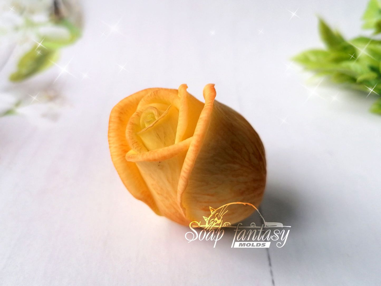 Small rosebud "Symphony" silicone mold for soap making