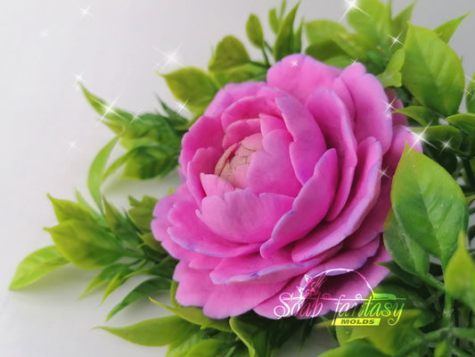 Peony "Sweet Harmony" Silicone Soap Mold - for soap making, Craft & Hobby