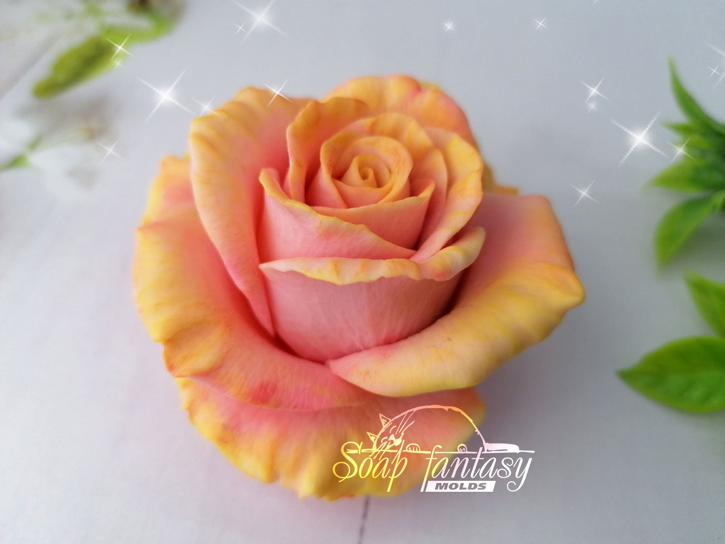 Big rose "Esperanse" silicone mold (mould) for soap making and candle making