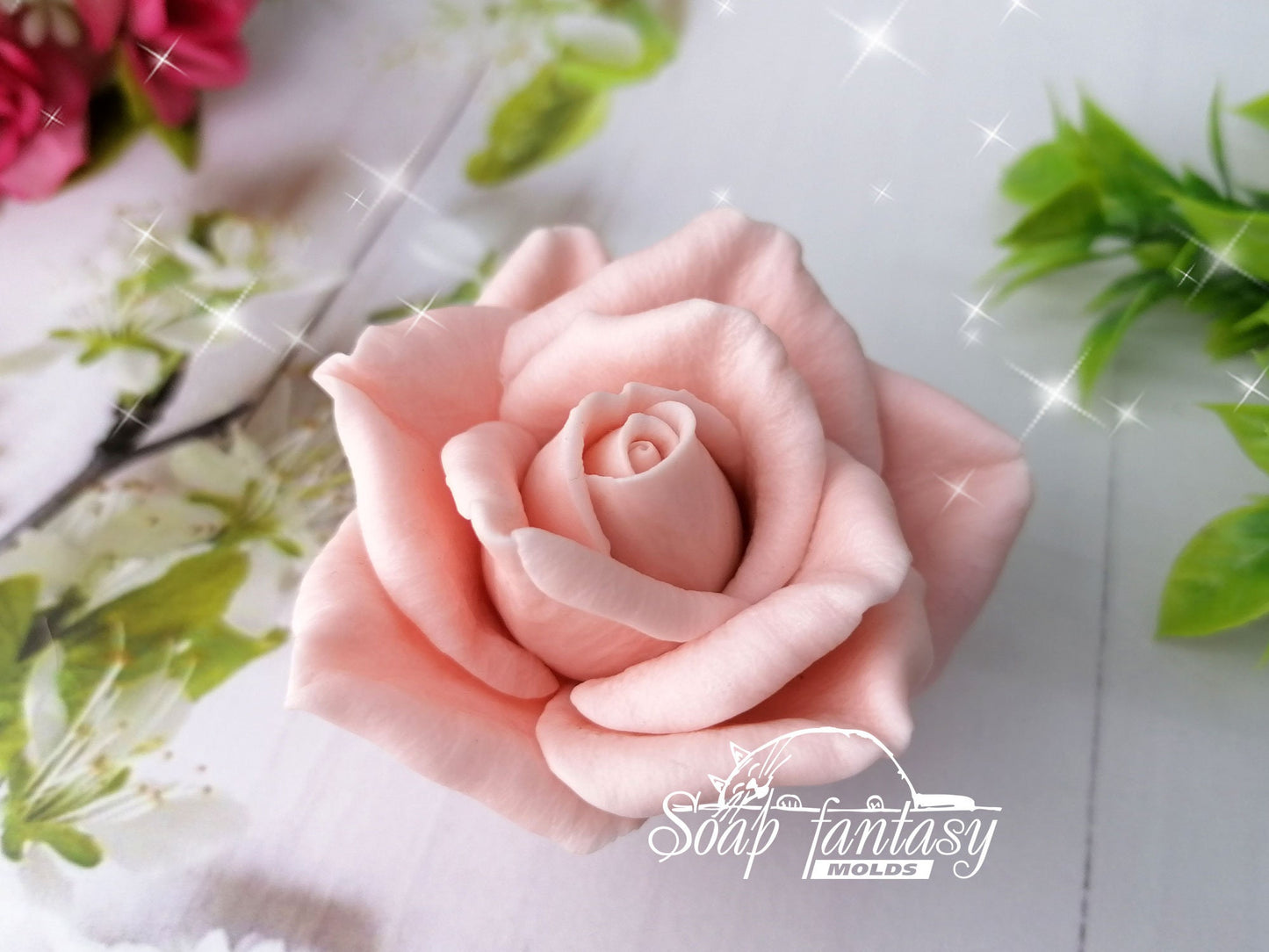 Rose "Stacy" Silicone Soap Mold - for soap making, Craft & Hobby