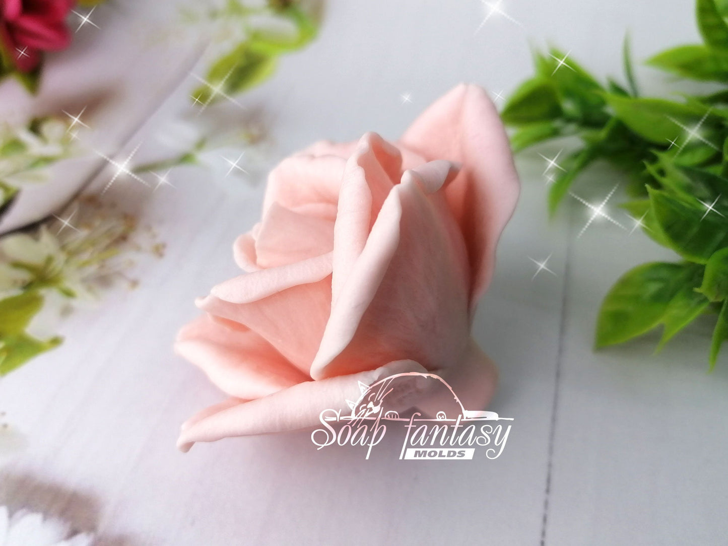 Rose "Stacy" Silicone Soap Mold - for soap making, Craft & Hobby