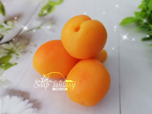 Triple apricots (bouquet inserts) Silicone Soap Mold - for soap making, Craft & Hobby