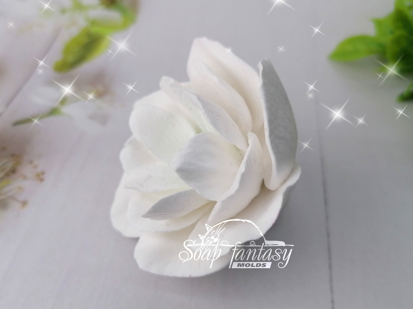 Hellebore flower silicone mold for soap making