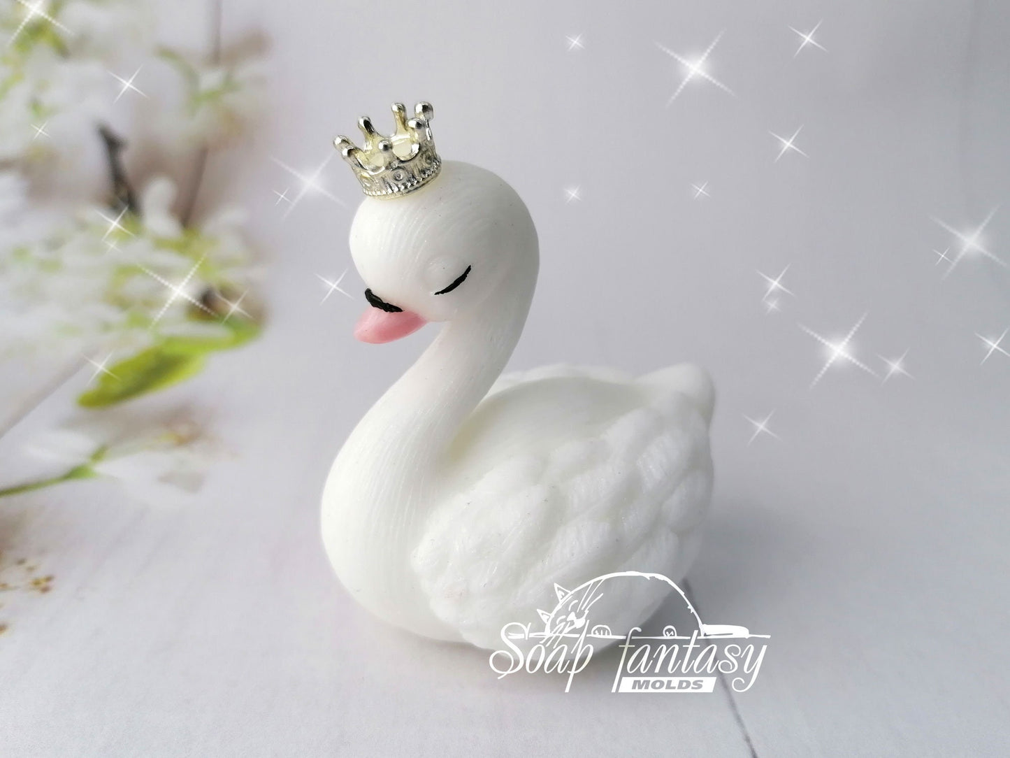 The Swan Princess silicone mold for soap making